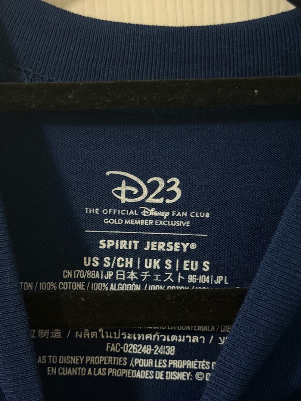 Disney D23 Crewneck Sweatshirt in Royal Blue with Gold Logo - Picture 3 of 4
